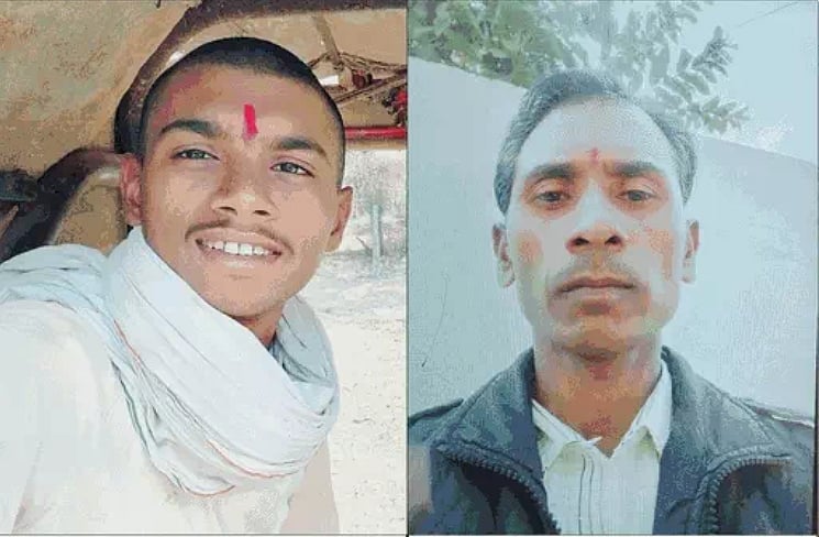 Nilekh Dubey (left) Rajkumar Dubey (right)